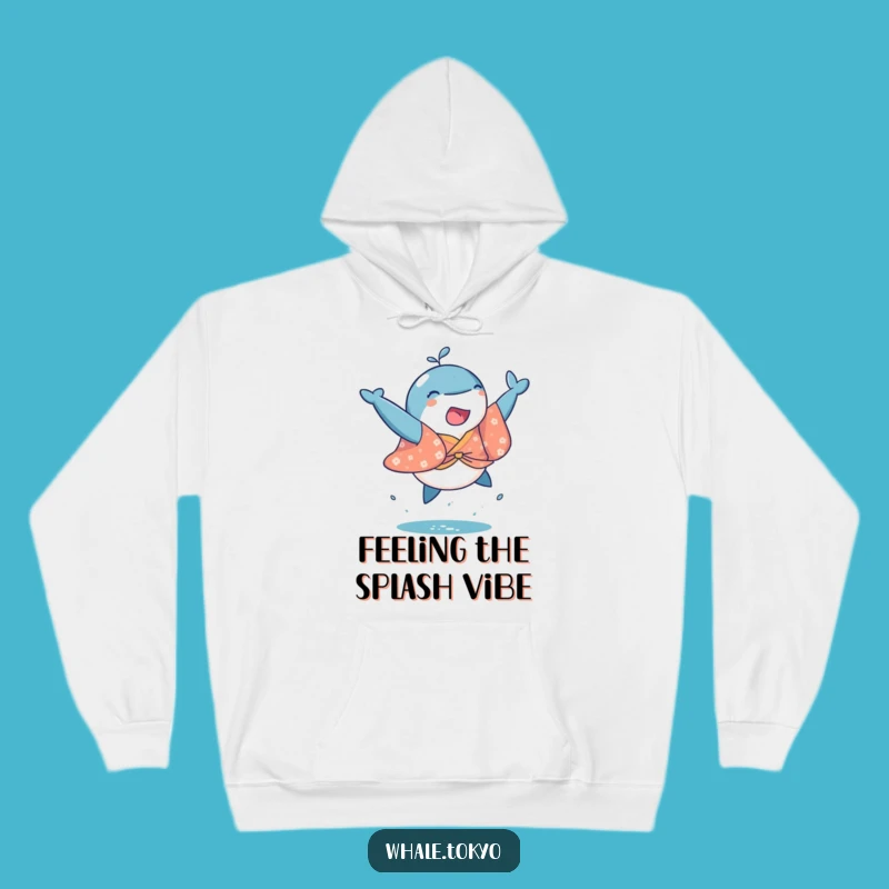 Funny Whale Kimono Hoodie: Cozy & Playful Leap Design, Perfect Warm Gift